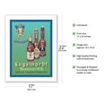thumbnail image 2 of Engelhardt Brewery (Brauerei) German Beer - Vintage Advertising Poster c.1936 - Bamboo Fine Art 290gsm Paper (Unframed) 17x22in, 2 of 4