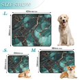 thumbnail image 3 of Qxltty Dark Green Gild Marbles Cat litter Pads Pet Set of 2 Diaper Mats Center Anti-leakage Layer Absorbent Soft and Comfortable, 3 of 7