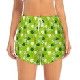 thumbnail image 2 of Yiaed St Patrick's Day7 Print Women's Running Shorts with Liner 3 Zipper Pockets Elastic Workout Athletic Gym Yoga Shorts-X-Large, 2 of 7