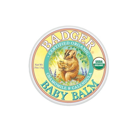 Badger Baume bébé Soins de la peau bio pour bébé - 0,75 Oz Tin