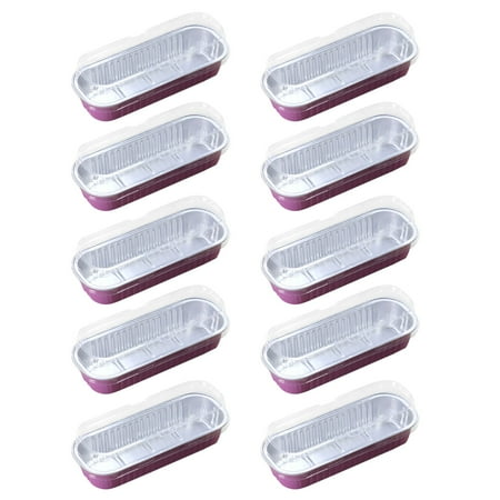 

NEGJ Disposable Aluminum Foil Box Square Aluminum Foil Box Baking Color Paper Box Cooking Utensils Set Stainless Steel Commercial Food Cooker Warmer Adcraft