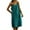 Green, variant on Jacenvly New Formal Dresses for Women New Spring/Summer Cotton Sling Solid Color Dress Sling Round Neck Dress Quick Drying Trendy Beach Dresses for Women 2024 Vacation White