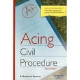 thumbnail image 1 of Pre-Owned Acing Civil Procedure: A Checklist Approach to Solving Procedural Problems (Acing Law School) (Paperback) 0314194002 9780314194008, 1 of 1