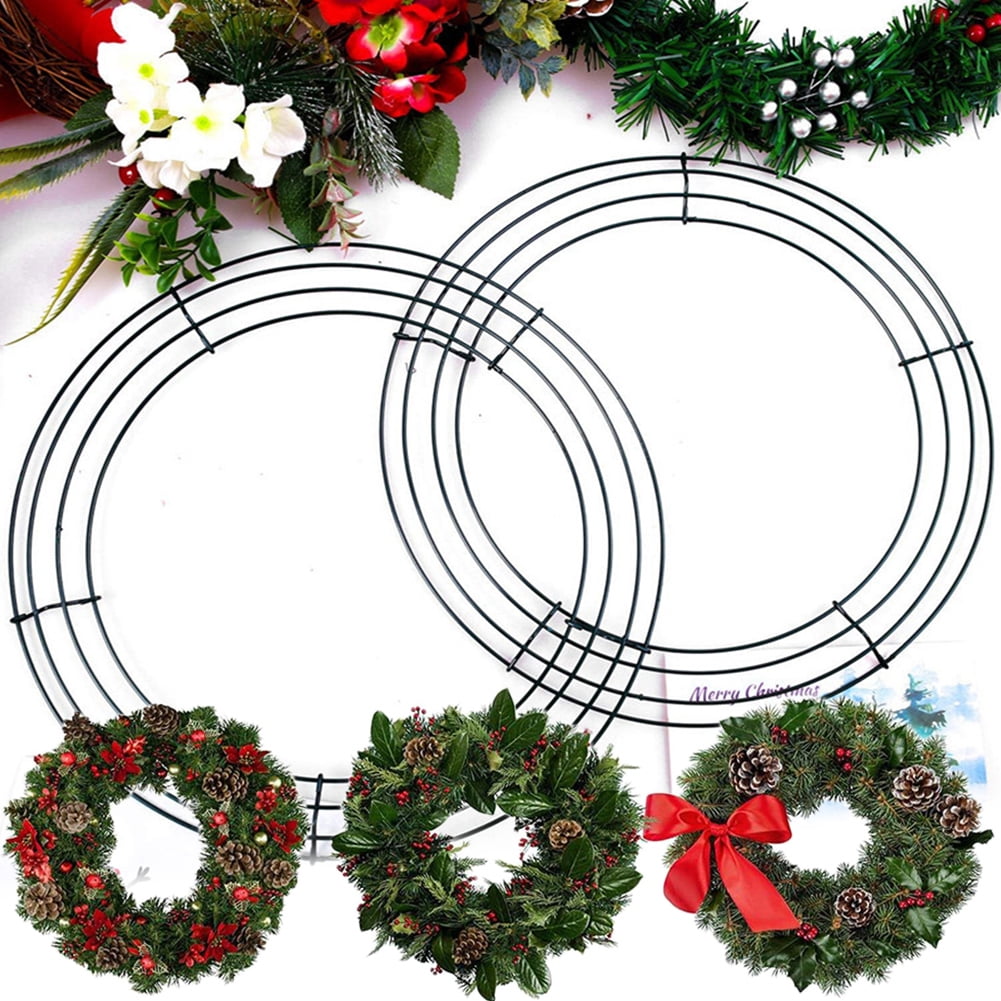 25cm/10” Craft Spring/Summer Wreaths Floristry 1 X Flat Wire Wreath Ring 