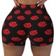 thumbnail image 2 of Fotbe Red Beautiful Lips Shorts Sin Costuras – Shorts Deportivos de Cintura Alta para Mujer, Elásticos para Gimnasio, Yoga, Running o Ciclismo-Medium, 2 of 8