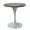 Dark Maple, variant on LeisureMod Verve 27" Round Dining Table, Mid-Century Modern MDF Top Dining Table with White Stainless Steel Pedestal Table Base for Kitchen and Dining Room, Dark Maple