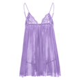 thumbnail image 3 of Gibobby Ropa sexy de mujer para sexo Lencería sexy para mujer, camisón de encaje con camisola de encaje para mujer lencería(Morado, XG), 3 of 5
