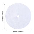 thumbnail image 7 of tasrioml Christmas Tree Skirt 36/48/60 Inches White Christmas Tree Skirt Soft Fluffy Faux Fur Tree Skirt for Merry Christmas Party Supplies, 7 of 7
