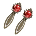 thumbnail image 2 of Petal flowers Elegant Vintage Copper-Colored Stainless Steel Bookmarks - Set of 2 - Ideal Gifts for Book Lovers, 2 of 5