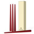 thumbnail image 1 of Candle Pickood, 12 pulgadas de alto, sin goteo, sin perfume, juego de 4 unidades, color burdeos, 1 of 4