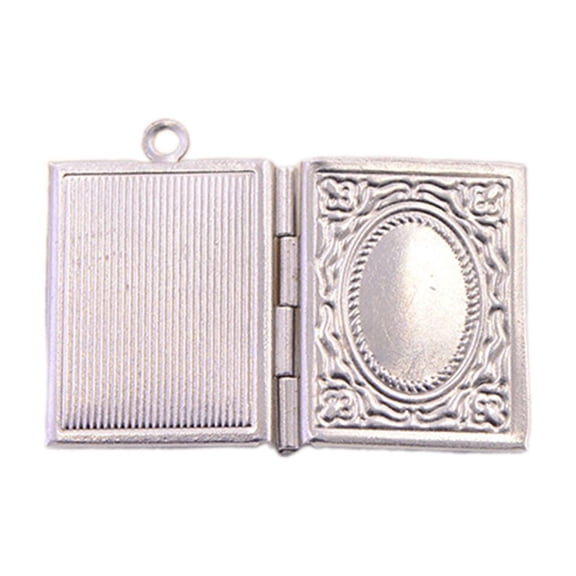 WINDLAND Elegant Photo Locket for DIY Necklace Handicraft Jewelry Making Supplies Charm