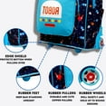 thumbnail image 4 of J World Boys Sparkle 15" Kids Rolling Backpack for School and Travel, Robot, 4 of 8