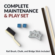 Hathaway Pool Table Billiard Accessory Kit with Cues, Rack, Chalk, Brush