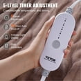 thumbnail image 4 of Electric Heated Blanket Throw, 84 x 90 Queen Size Soft Flannel, 10-Hour Auto-Off Timer, 5 Heat Levels, Dual Control, Machine Washable, ETL & FCC Certified - Ideal for Cozy Nights (Beige), 4 of 7