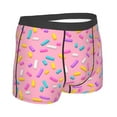 thumbnail image 3 of Disketp Pink Donut Men'S Boxer Briefs,Soft And Breathable Cotton Underwear With Comfortflex Waistband, 3 of 8