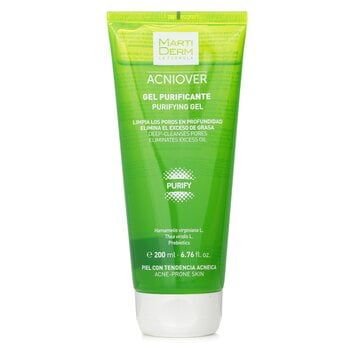 Gel limpiador facial Martiderm Acniover Purificante para el Acné