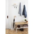 thumbnail image 2 of Promenade Bench White/Natural, 2 of 7
