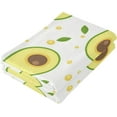 thumbnail image 3 of SKYSONIC Avocado Soft Hand Towels set of 2, Absorbent Bath Towel Decorative Fingertip Towels for Bathroom Gym Spa Hotel Beach Swimming Pool,14.4 x 28.3 inch, 3 of 7