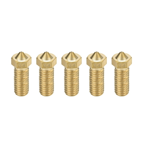 0.4mm 3D Printer Nozzle, Fit for V6 Extruder Head, for 1.75mm Filament Brass 5pcs