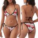 thumbnail image 3 of Fotbe Gnomes On The Car Traje de Baño para Mujer de Dos Piezas – Bikini Sexy de Tirantes Tipo Halter con Diseño Triangular, 3 of 6