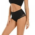 thumbnail image 4 of Baywell Women's Sexy Lace Panties High-Rise Tummy Control Lingerie Underwear Briefs Lace Boy Shorts Skin M, 4 of 10