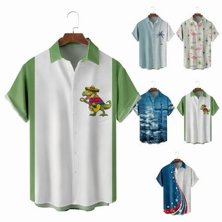 

Unisex Casual Button Down Hawaiian Shirt Novelty Cheap Clothes Sizes Kids-Adult Unisex