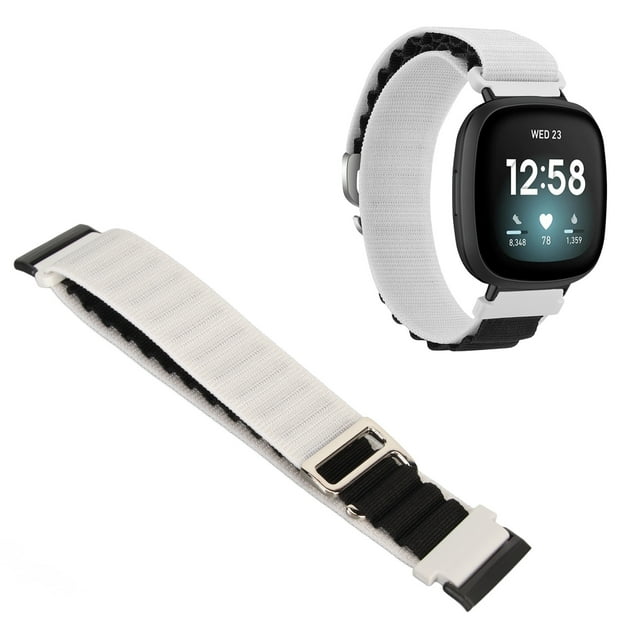 Stretch Woven Nylon Smart Watch Strap Replacement Accessory, For Versa 4 3 Sense 2, Multicolor