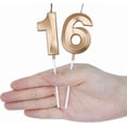 thumbnail image 5 of 50Th Birthday Candles For Cakes, Number 50 Candle Cake Cupcake Topper For Birthd, 5 of 6