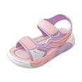 thumbnail image 5 of Dakaela 2-8Y Boys Girls Sandals Summer Athletic Hiking Beach Water Shoes Outdoor Open Toe Fashion Sneakers with Double Hook and Loops Pink, 5 of 7
