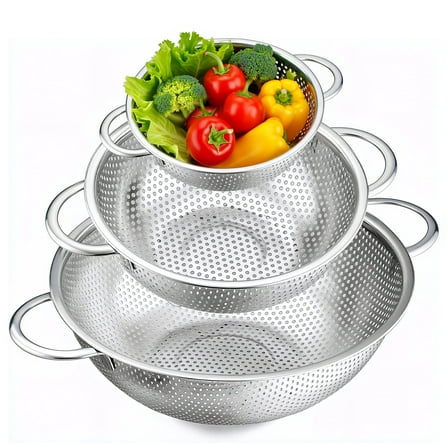 Beautiful 4.5 QT Stainless Steel Colander with Brushed Gold Finish and ...