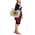 thumbnail image 2 of Zodiac Shopping Bag, Horoscoope Wheel of and Written Names, Eco-Friendly Reusable Bag for Groceries Beach and More, 15.5" X 14.5", Cream, by Ambesonne, 2 of 2