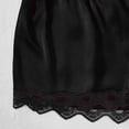thumbnail image 4 of Women's 4 Piece Soft Satin Pajama Set Sleepwear Black L, 4 of 6