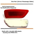 thumbnail image 2 of OE Red Lens Rear Bumper Reflector Lenses For Jeep 2011-2020 Grand Cherokee WK2, Compass & Dodge Journey, OE-Spec LH RH Assembly, 2 of 8