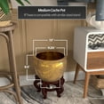 thumbnail image 4 of Red Lantern 12" Gold Crackle Fishbowl Porcelain Fishbowl Planter, 4 of 6