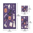 thumbnail image 3 of 3 Piece Bath Towels Set Bath Towel, Hand Towel and Face Towel for Bathroom, Gym, Hotel Halloween Elements with Pumpkin Skull, 3 of 8