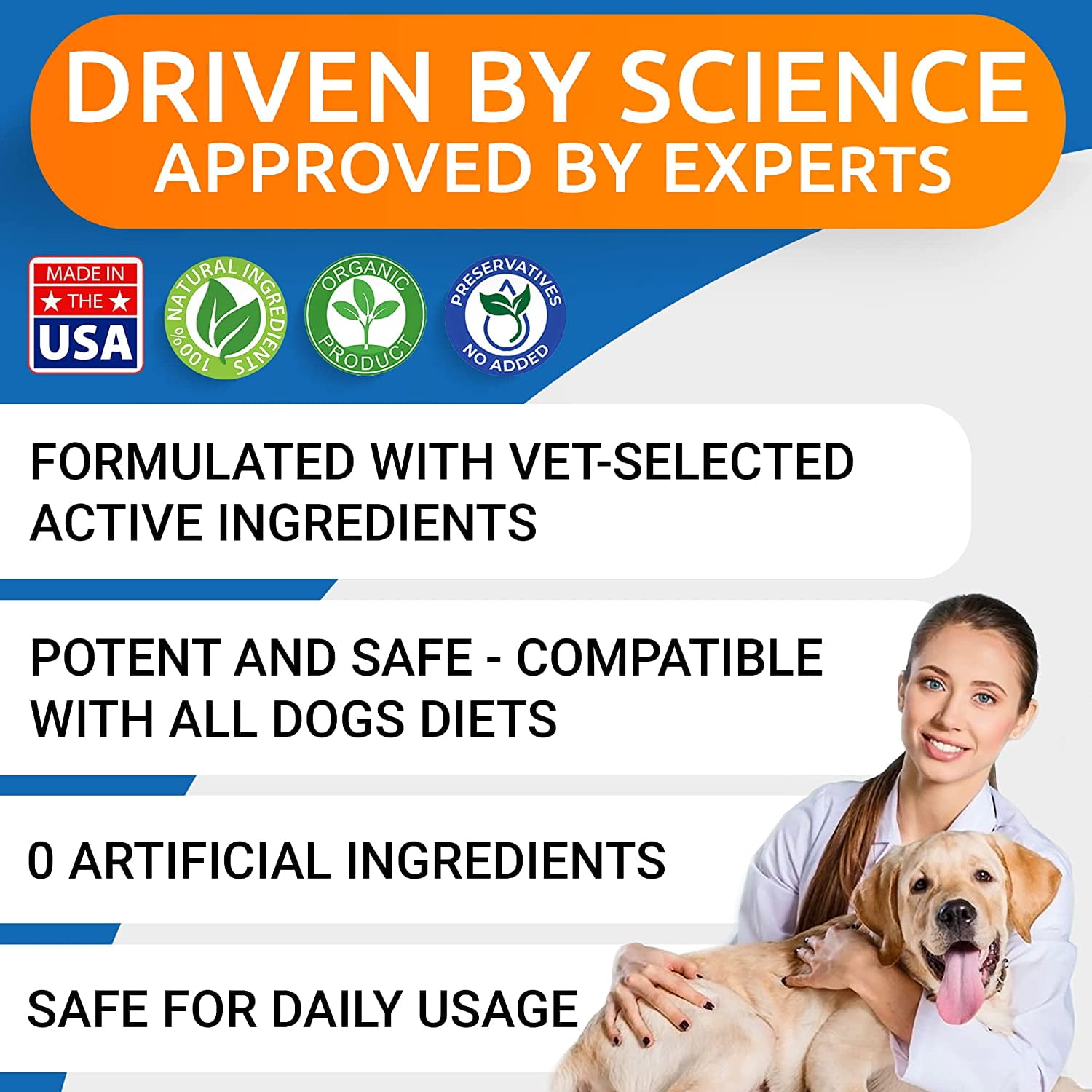Liquid Glucosamine for Dogs - Hip & Joint Support with Chondroitin, MSM & Collagen - Easy-Serve Joint Pain Relief Supplement (16 fl oz)