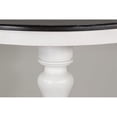 thumbnail image 3 of Sunny Designs Carriage House 36" Farmhouse Wood Table in White/Dark Brown, 3 of 9