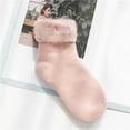thumbnail image 2 of HNMKIU Women's Velvet Thermal Socks for Sleeping and Winter Comfort Soft Cozy Homewear Pink,One Size, 2 of 4