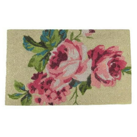 rectangular door coir northlight mat floral spring outdoor