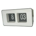 thumbnail image 4 of veasfak Modern Auto Flip Clock Simple Table File Clocks Christmas Gift Decor White, 4 of 6