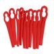 thumbnail image 4 of Eigraketly Recortadora de césped de plástico de 100 Uds., herramientas de cortacésped rojo, accesorios para cortacésped, Clip de repuesto para césped, Herramientas eléctricas Eigraketly TO1531-00B, 4 of 6