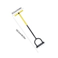 thumbnail image 3 of Rewenti Lawns Dethatching Rake Steel Thatch Rake with Ergonomic Handle for Weeding Cultivating Loosening Garden Yard tool, 3 of 6
