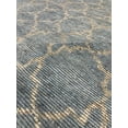 thumbnail image 6 of EORC BLUE / SILVER Hand Knotted Wool Contemporary Agra Rug, 8' x 10, 6 of 6