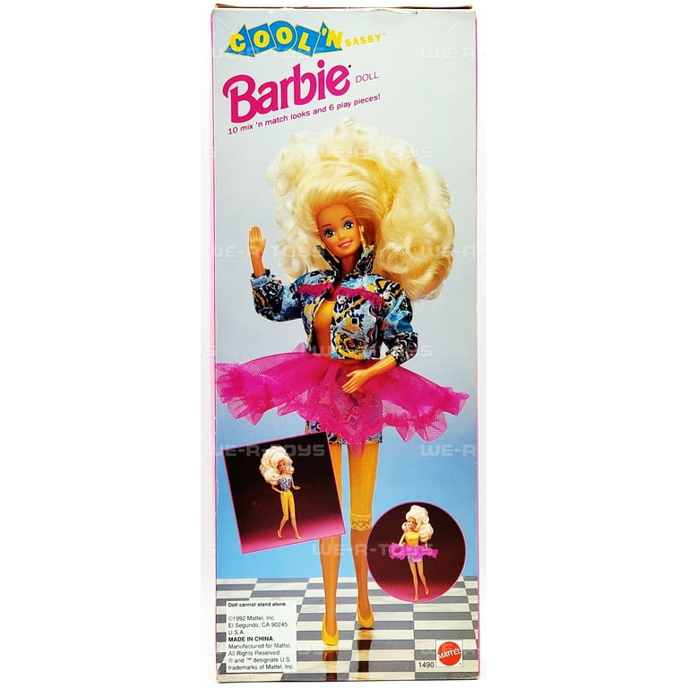 バービー　SASSY Cool 'n Sassy Barbie Doll No. 1490 Mattel 1992 Toys R Us