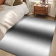 thumbnail image 5 of Dark Grey White Large Area Rugs for Bedroom Living Room, Soft Non Slip Carpet Bedside Rug, Farmhouse Ombre Color Modern Simple Rectangular Floor Cover Kitchen Accent Rug 4'x6' for Dining Room/Office, 5 of 9