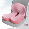 thumbnail image 2 of Ergonomic Memory Foam Car Seat with Lumbar Support Backrest for Chair and Vehicle Driving Comfort, 2 of 7
