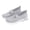 Grey, variant on AUDeals Womens Breathable Orthopedic Slip On Tennis Shoes Arch Support Anti Skid Walking Sneakers (White, 7)