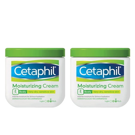 (2 pack) (2 Pack) Cetaphil Body Dry Sensitive Skin Moisturizing Cream, 16 Oz.