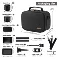 thumbnail image 5 of Bolsas de Cuero PU a Prueba de Olores con 10 Accesorios, Estuche Portátil a Prueba de Olores con Cerradura y Gran Regalo para Mujer, Contenedores de Caja a Prueba de Olores de 9 X 6 X 4 Pulgadas (Negro), 5 of 5