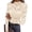 Apricot, variant on PRETTYGARDEN Womens Lace Long Sleeve Top Mesh Sheer Blouses Mock Neck See Through Slim Fitted Tops Fall Fashion Clothes